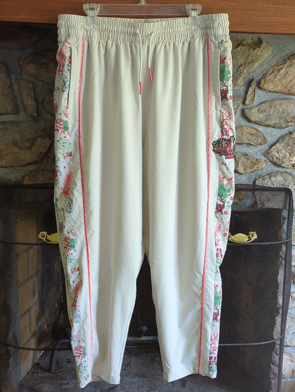 Puma X Liberty Beige Floral Track Pants - Picture 2 of 9